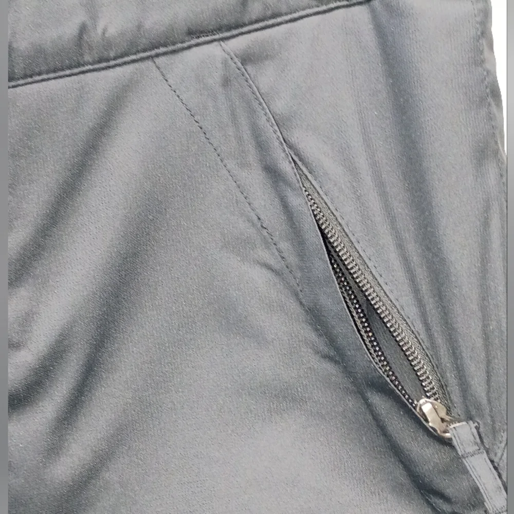 Gray and Black Pants with Water-Resistant Material and Reinforced Design